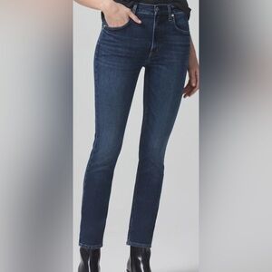 Citizens of Humanity Sloane High Rise Skinny Stretch Baltic dark wash rare 29/27